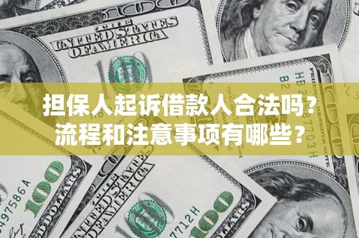 武汉担保人起诉借款人合法吗？流程和注意事项有哪些？