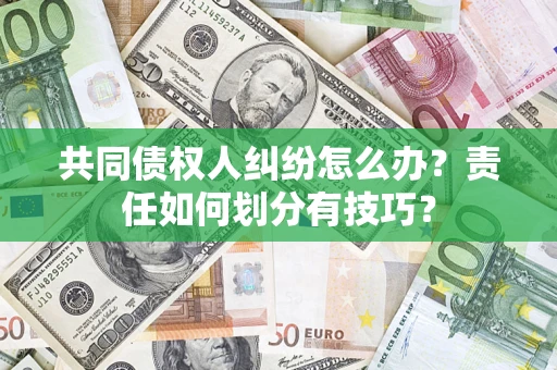 武汉共同债权人纠纷怎么办？责任如何划分有技巧？