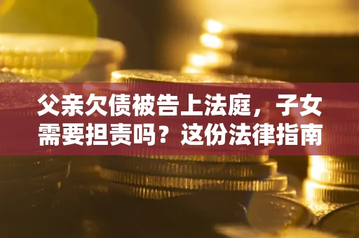 武汉父亲欠债被告上法庭，子女需要担责吗？这份法律指南必须看完