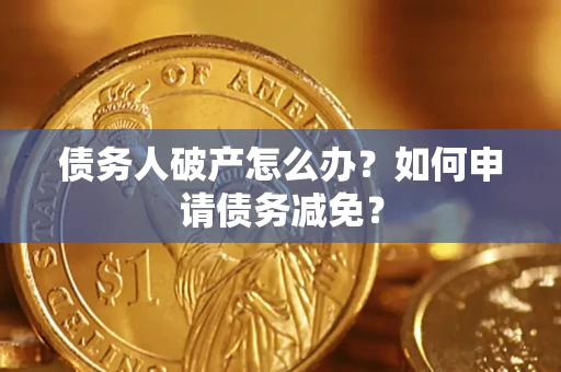 武汉债务人破产怎么办？如何申请债务减免？