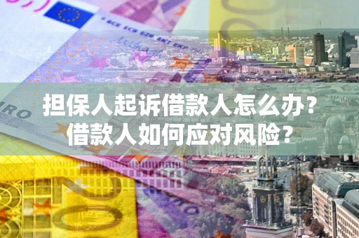 武汉担保人起诉借款人怎么办？借款人如何应对风险？
