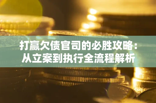 武汉打赢欠债官司的必胜攻略：从立案到执行全流程解析