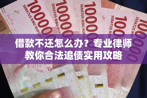 武汉借款不还怎么办？专业律师教你合法追债实用攻略