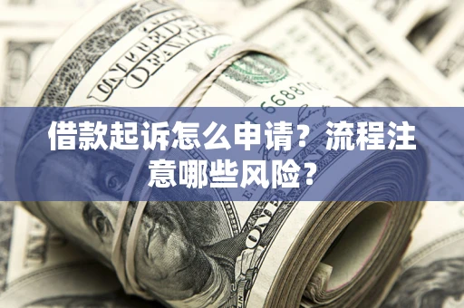 武汉借款起诉怎么申请？流程注意哪些风险？