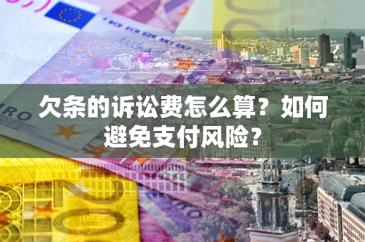 武汉欠条的诉讼费怎么算？如何避免支付风险？