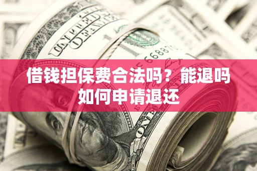 武汉借钱担保费合法吗？能退吗如何申请退还